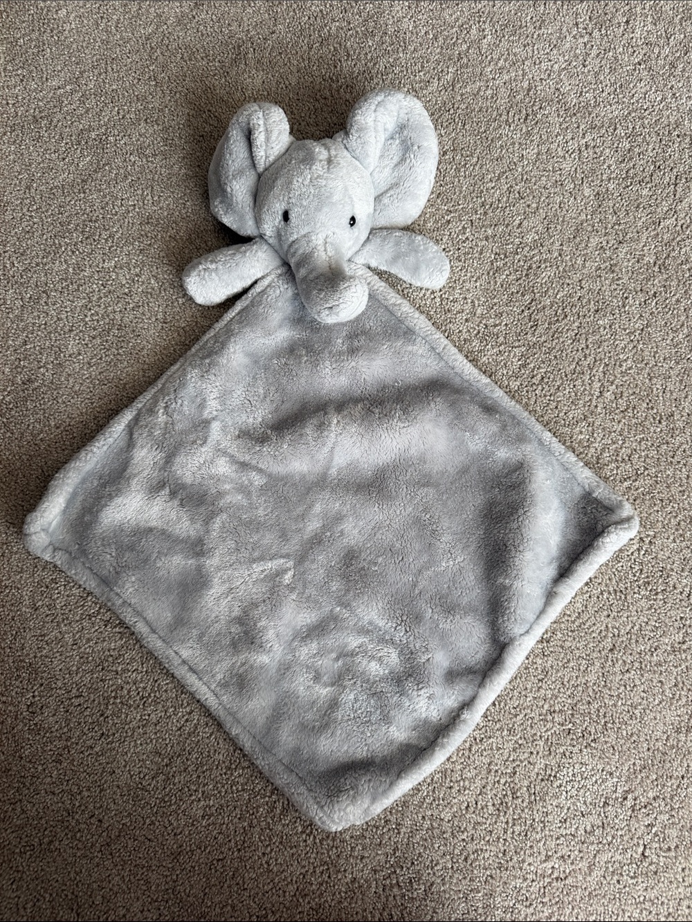 Elephant Lovey Security Blanket Baby Grey Oeko-Tex Baby Comfort SOFT Plush